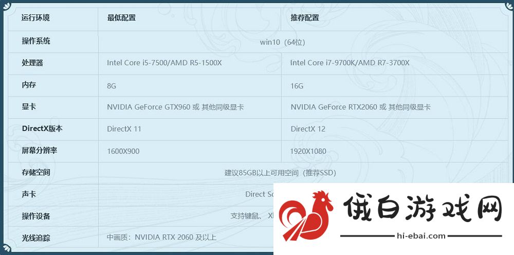 仙剑奇侠传7配置要求一览