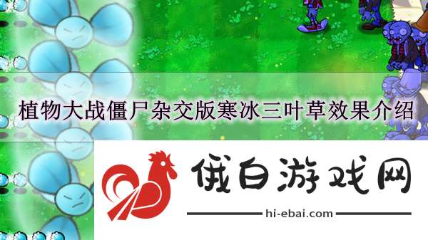 《植物大战僵尸杂交版》寒冰三叶草效果介绍