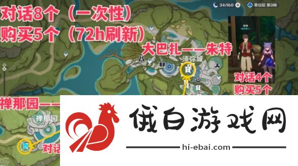 原神帕蒂沙兰3.6采集路线图 帕蒂沙兰在哪比较多图片4