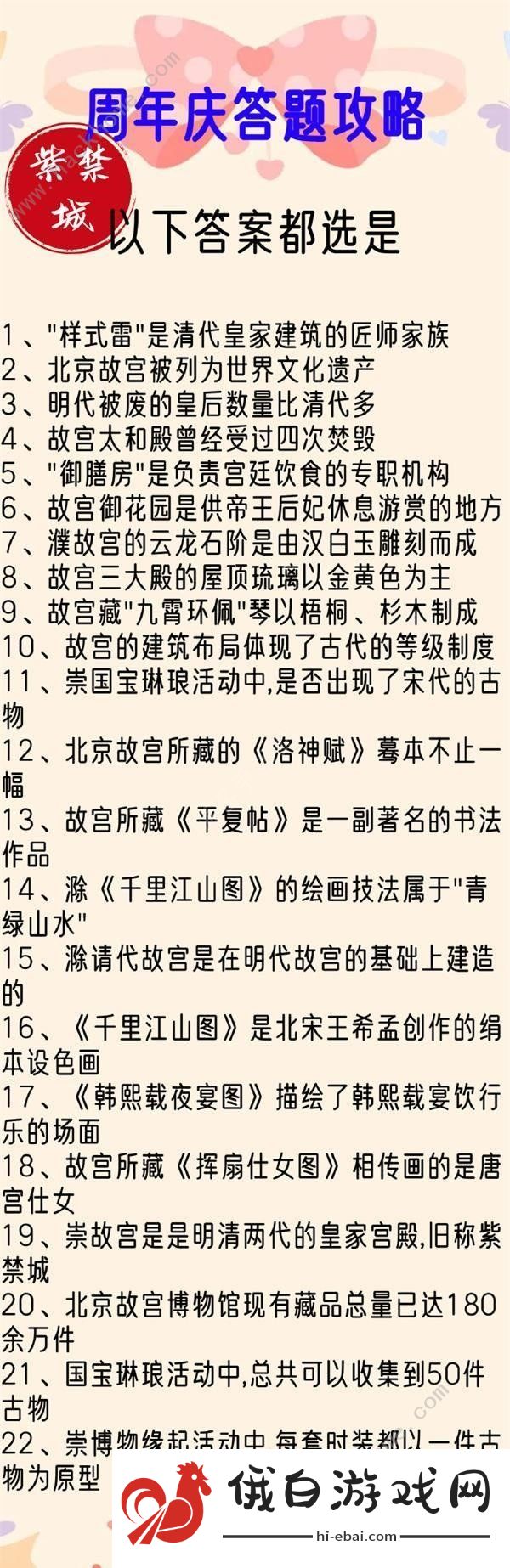 盛世芳华紫禁谜集答题答案大全 二周年紫禁谜集答题题目总汇图片5